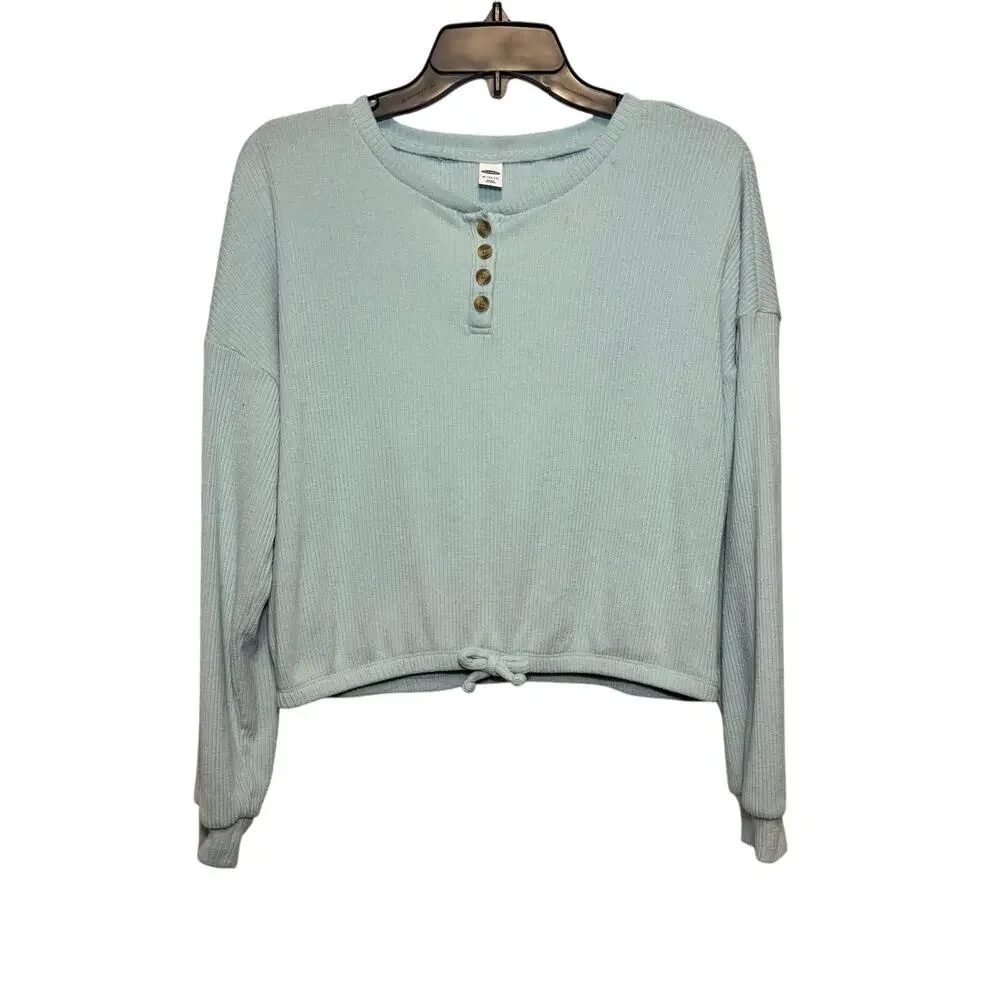 Old Navy girl’s cozy cinched-hem rib-knit top. Size XL‎ (14-16)
